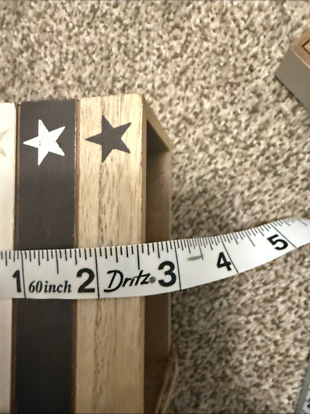 🏖️ 10 items for $20☀️ Rustic White and Natural Wood Star House Décor Set| 5 pcs - Picture 10 of 13